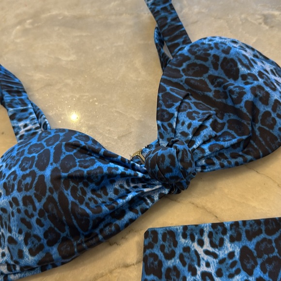 Beach Riot Sophia Blue Leopard Print Bikini Set - Picture 3 of 6